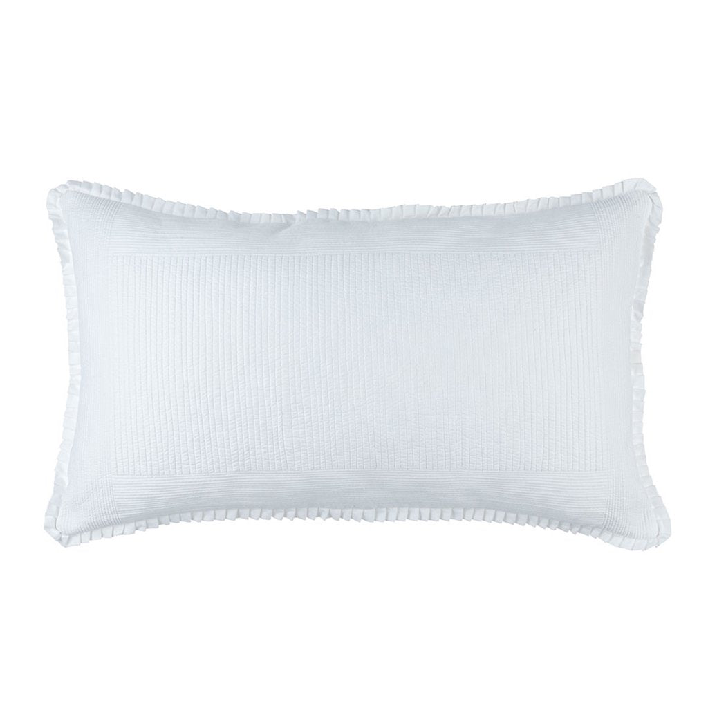 Fig Linens - Lili Alessandra Bedding - Battersea White Quilted Sham