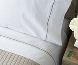 Bella White with Raffia Sheet Set by Lili Alessandra | Fig Linens 