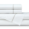Bella White with Raffia Embroidery Sheet Set by Lili Alessandra | Fig Linens 