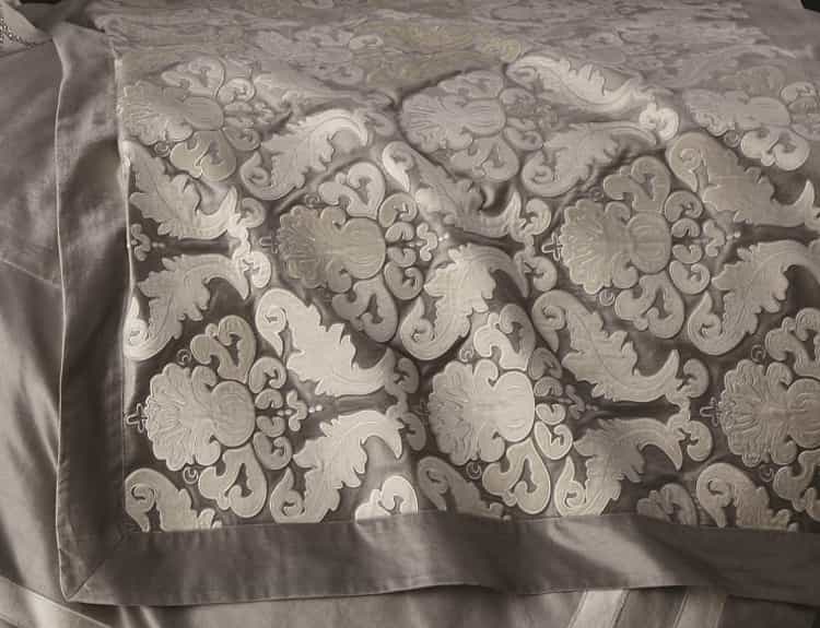 Versailles Silver Velvet Bedding by Lili Alessandra | Fig Linens