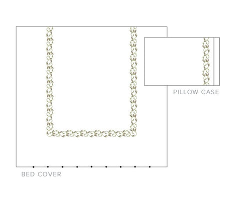 Fig Linens - Marina Embroidered Duvet and Pillowcases by Dea Fine Linens - Example for Sale Bedding