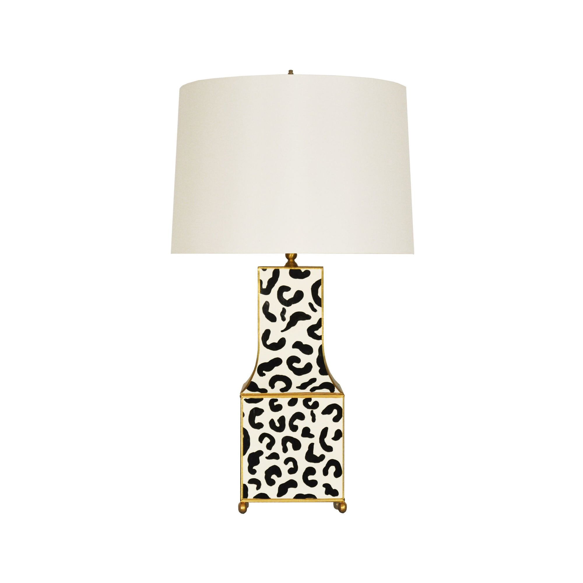 Renata Leopard Print Table Lamp by Worlds Away | Fig Linens and Home