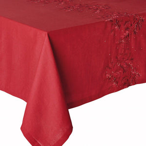 Fig Linens - Alexandre Turpault Saisons Cranberry Tablecloth