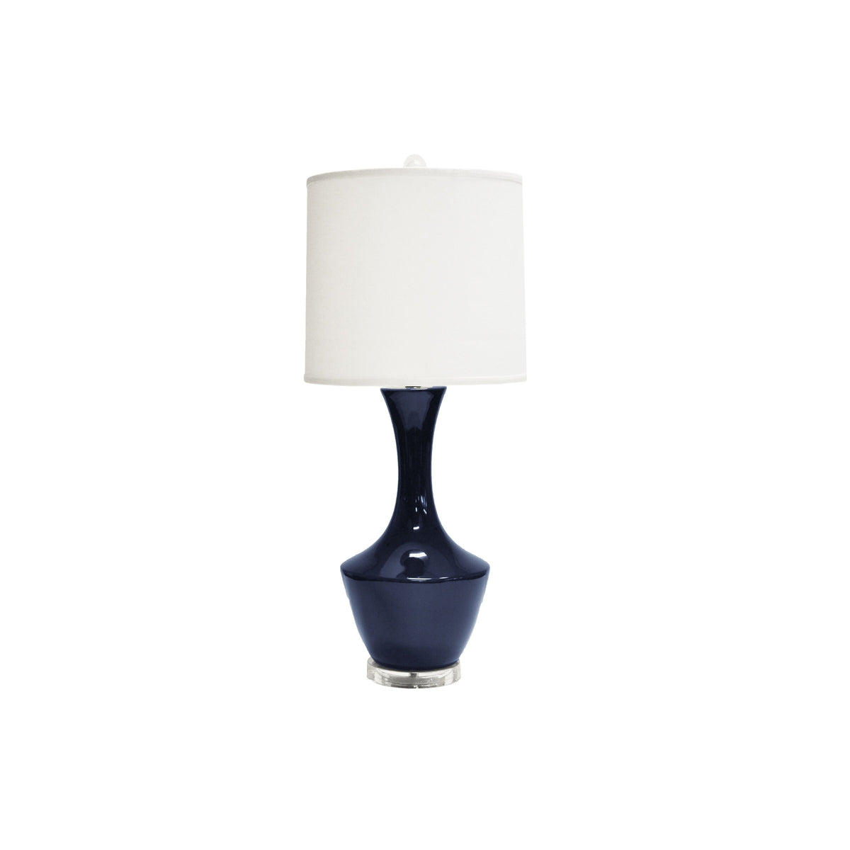 Bridget Navy Ceramic Table Lamp by Worlds Away | Fig Linens and Home