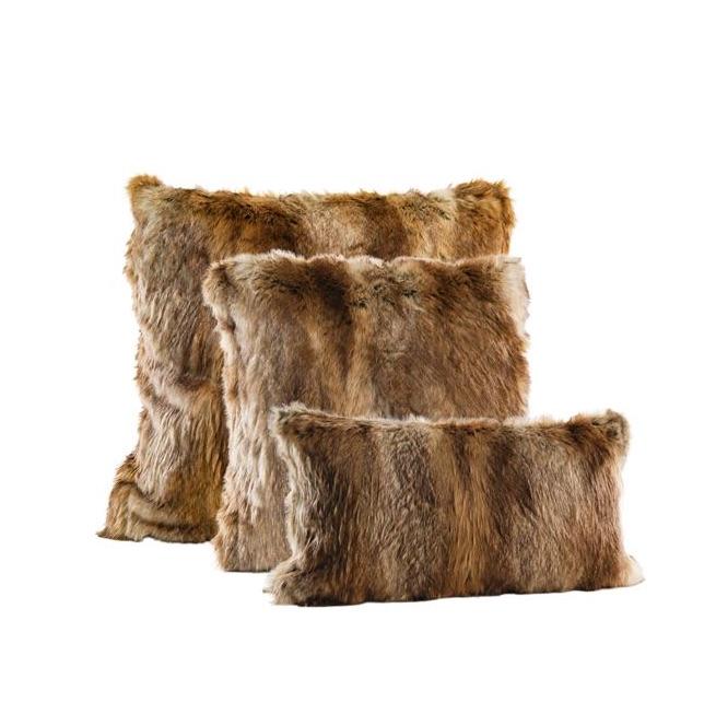Fisher Faux Fur Decorative Pillows by Fabulous Furs | Fig Linens