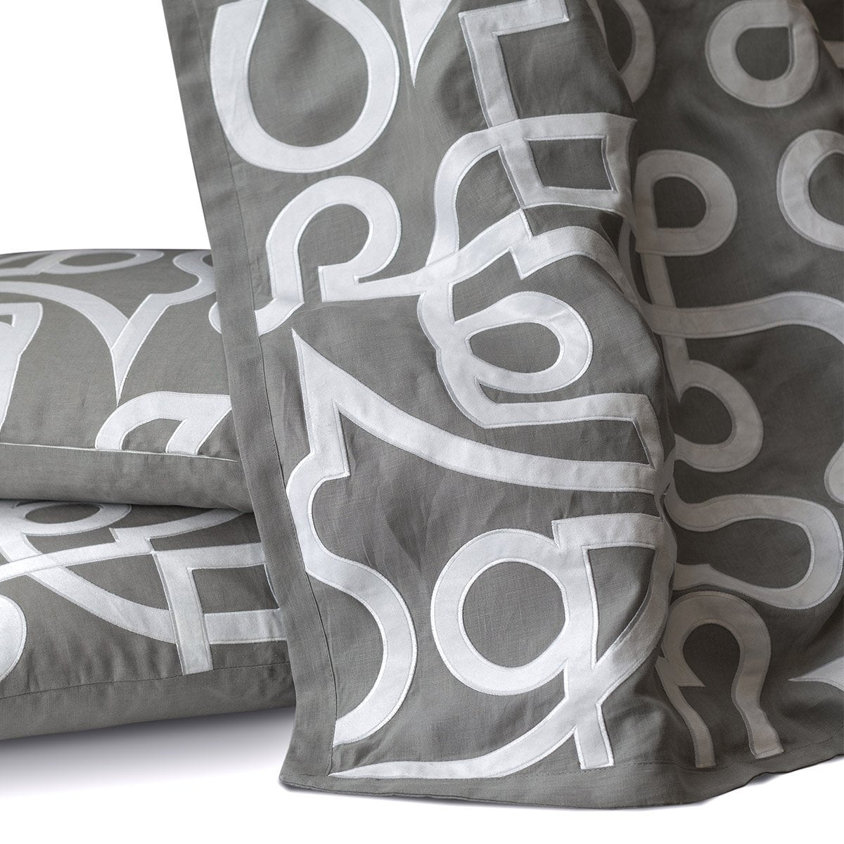 Geo Light Grey Throw by Lili Alessandra | Fig Linens and Home