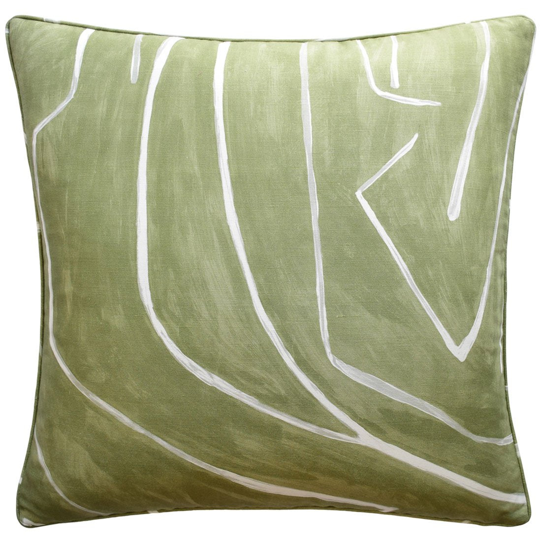 Graffito Fern Green Throw Pillow | Ryan Studio at Fig Linens