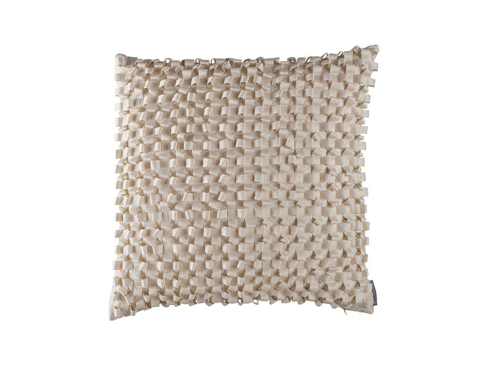 Ivory Ribbon Pillow by Lili Alessandra | Fig Fine Linens and Home