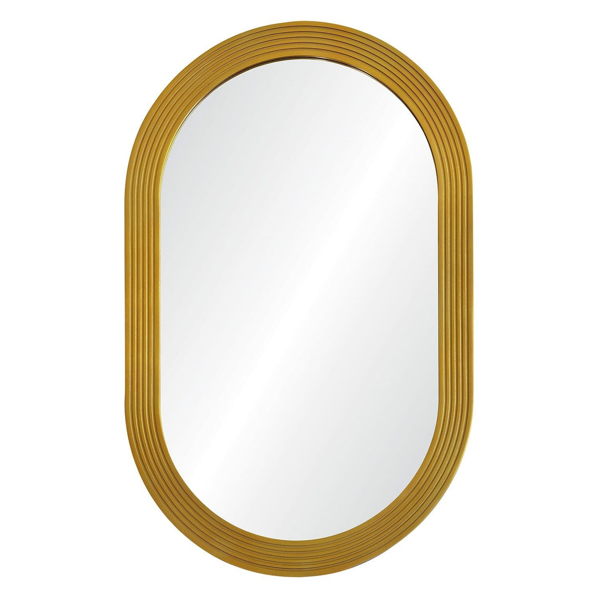 Cosmopolitan Gold Capsule Wall Mirror by Jamie Drake | Fig Linens