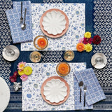 Vakula Periwinkle Placemats by John Robshaw - Lifestyle Image - Fig linens and Home