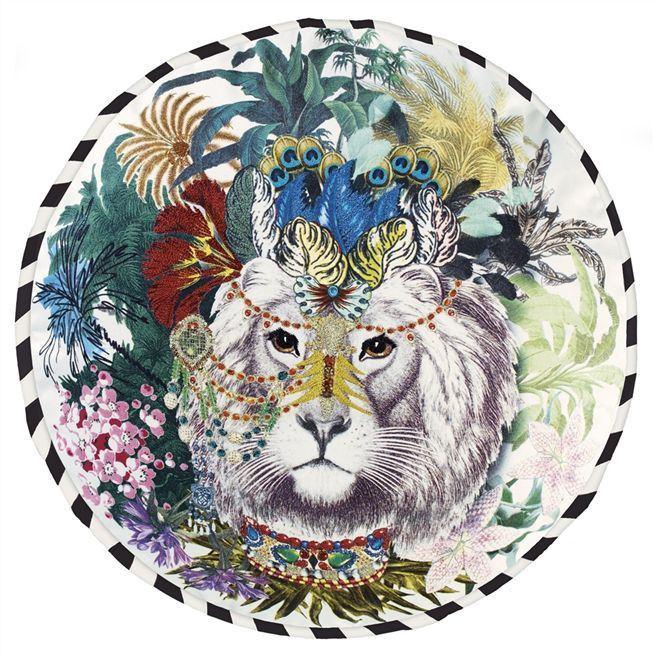 Jungle King Opiate Pillow by Christian Lacroix