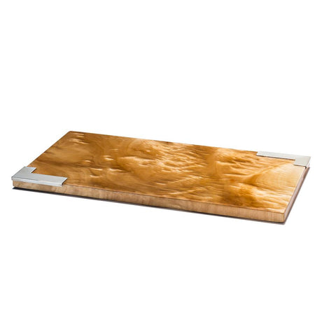 Burl Veneer - Small Serving Board 15.7'' x 7.9'' x 0.8'' Burl Veneer - Small at FIG LINENS AND HOME 1
