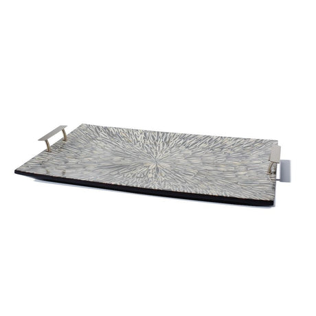 Gray Almendro Serving Tray 20.5'' x 14.2'' x 3.3'' Gray Almendro at FIG LINENS AND HOME 2