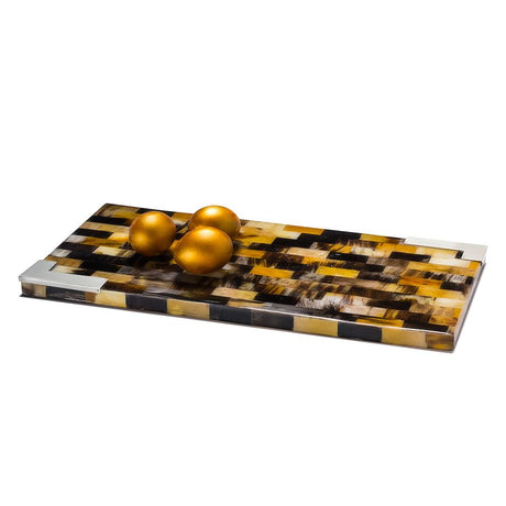 Horn Veneer - Small Serving Board 15.7'' x 7.9'' x 0.8'' Horn Veneer - Small at FIG LINENS AND HOME 2