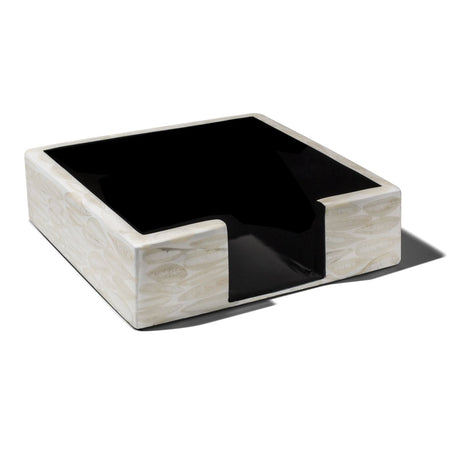 Light Almendro - Large Napkin Holder 8" x 8" x 2.5" Light Almendro - Large at FIG LINENS AND HOME 7