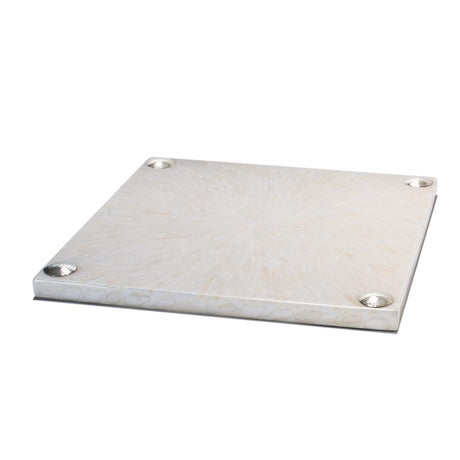 Light Almendro - Large Serving Board 13.8'' x 13.8'' x 0.9'' Light Almendro - Large at FIG LINENS AND HOME 1