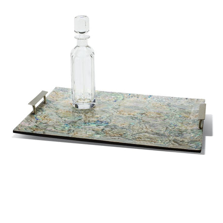 Mother of Pearl - Natural Serving Tray 20.5'' x 14.2'' x 3.3'' Mother of Pearl - Natural at FIG LINENS AND HOME 1