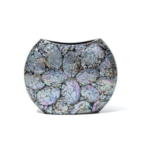 Mother of Pearl Symmetry Vase 14.6" x 2.0" x 10.6" Mother of Pearl Symmetry at FIG LINENS AND HOME 1
