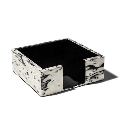 Ojo de Pajaro - Small Napkin Holder 6.5" x 6.5" x 2.3" Ojo de Pajaro - Small at FIG LINENS AND HOME 3