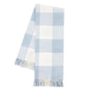 Buffalo Check Throw in Baby Blue
