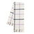 Lands Downunder Throw Blanket - Lilac and Navy Tattersall Plaid Throw Folded on White Background