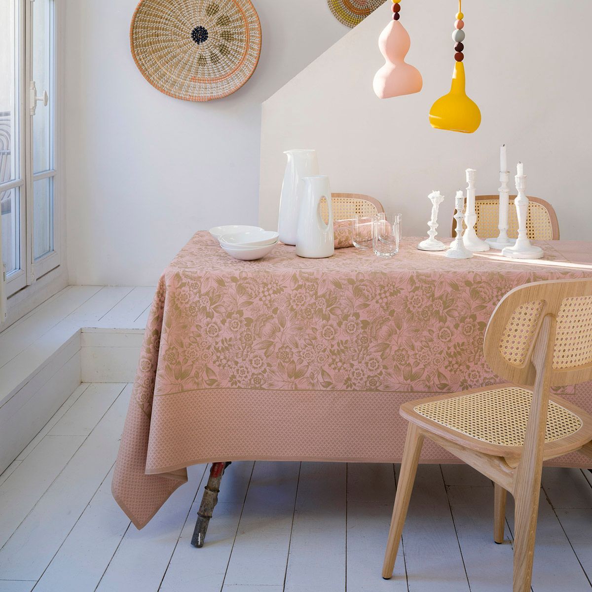 Osmose Aspen Coated Table Linens by Le Jacquard Français | Fig Linens