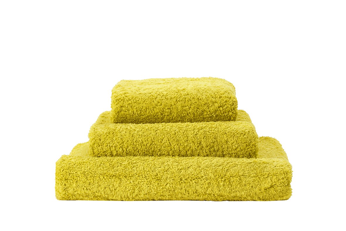 Set of Abyss Super Pile Towels in Lemon Curry 860