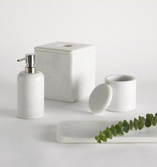 Velina Marble Bath Accessories by Sferra | Fig Linens and Home