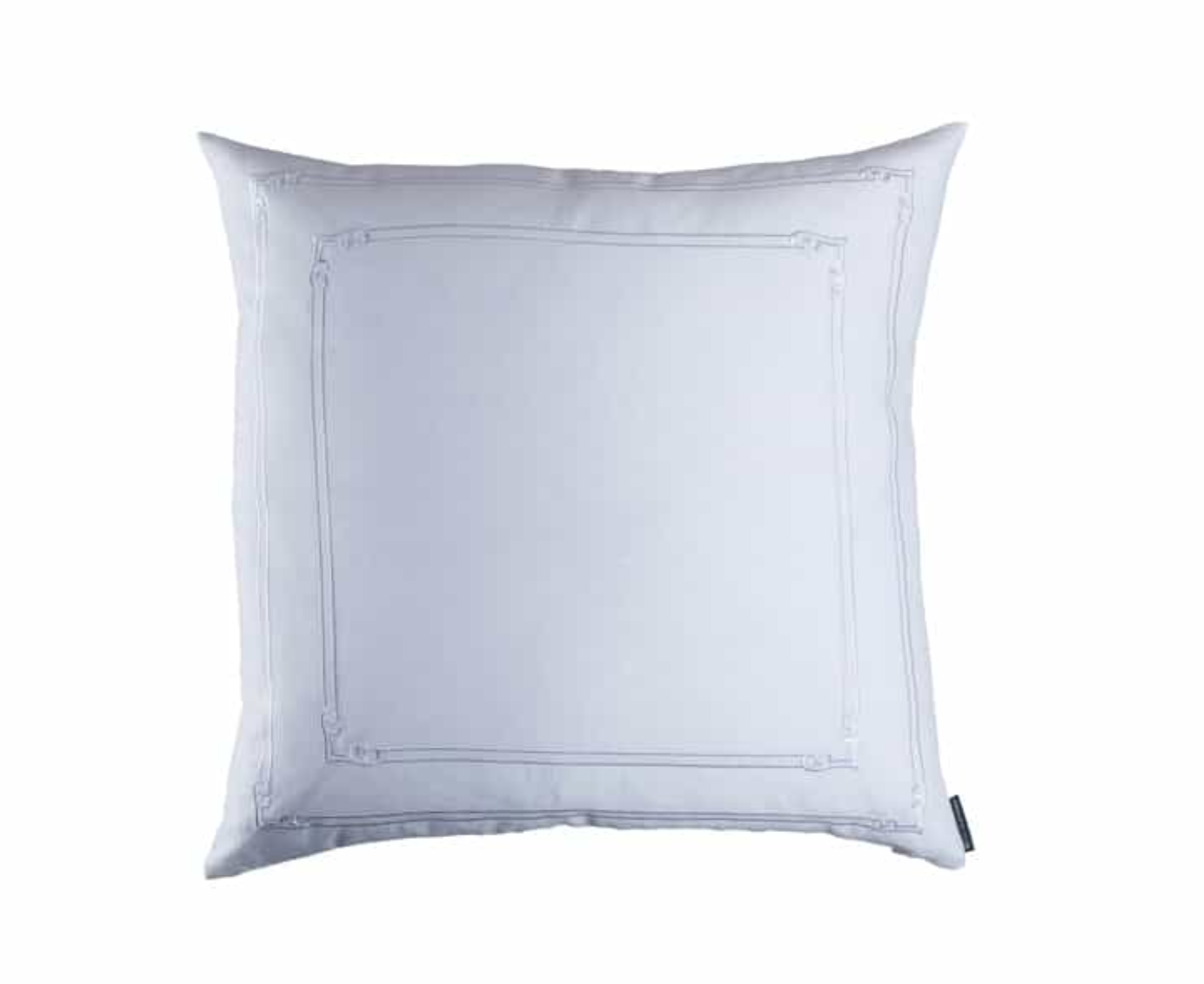 Lili Alessandra Casablanca White Linen Euro Pillow