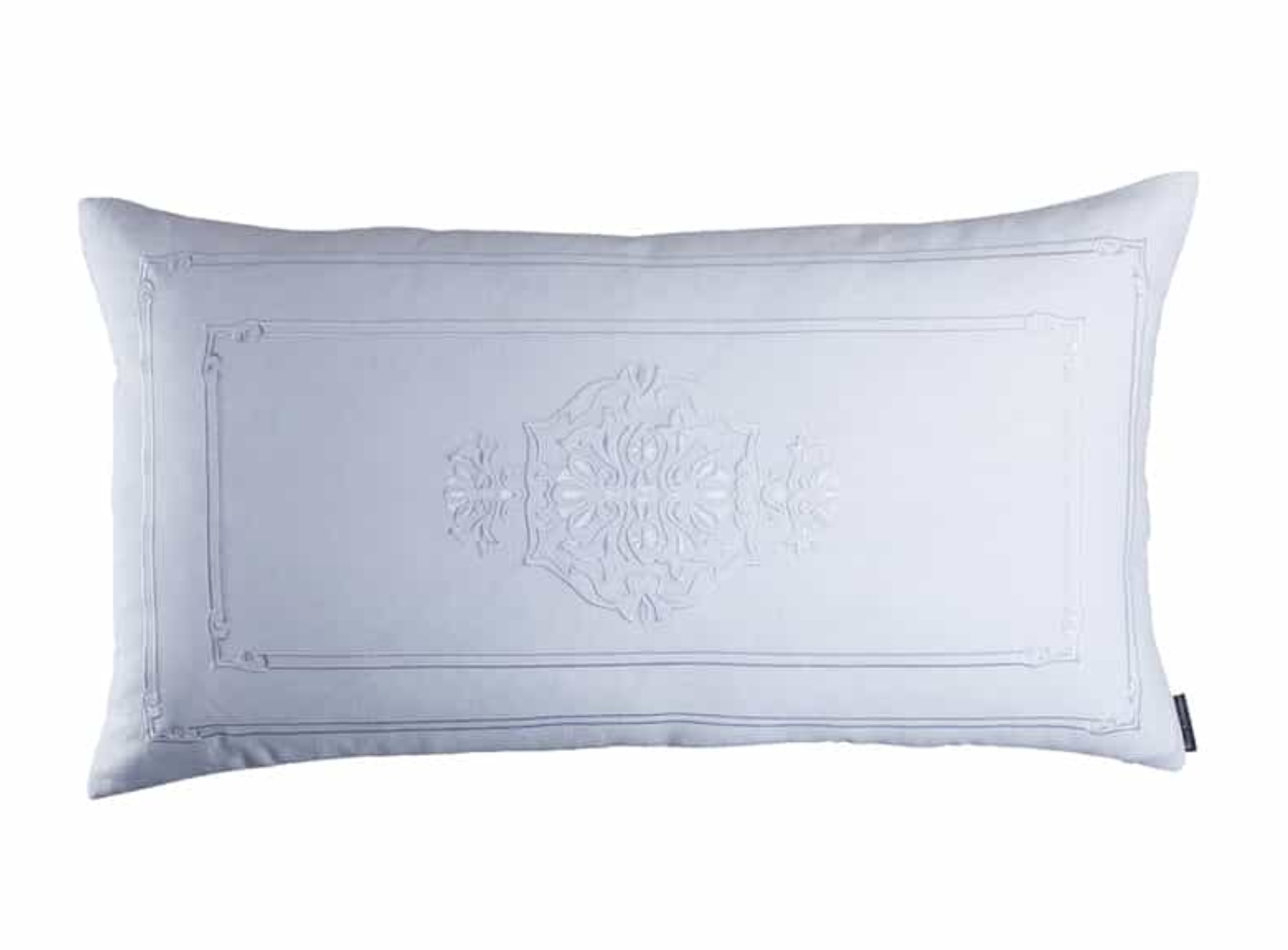 Lili Alessandra Casablanca White Linen King Pillow