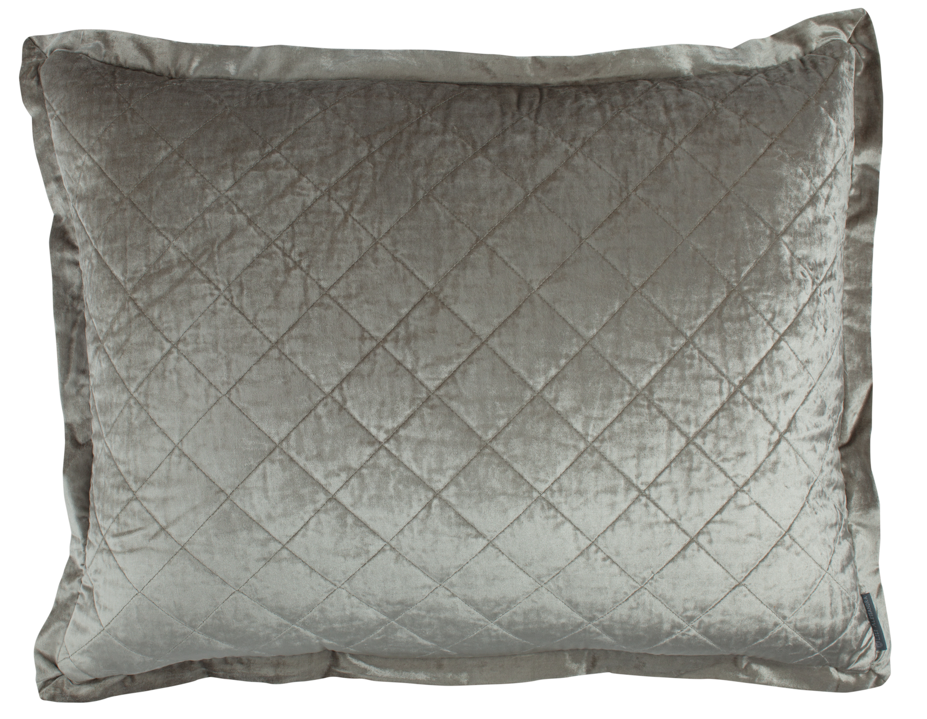 Lili Alessandra Chloe Velvet Ice Silver Standard Pillow