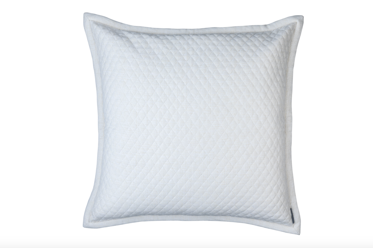 Laurie Diamond Quilted European Pillow by Lili Alessandra