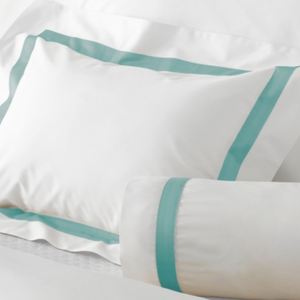 Lowell Aquamarine Bedding by Matouk | Fig Linens and Home