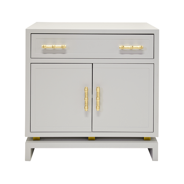 Marcus Nightstand Gray by World&#39;s Away | Fig Linens 