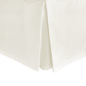 Bed Skirt - Diamond pique Ivory bedskirt by Matouk Fine Linens