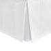 White Bed Skirt - Diamond pique white bedskirt by Matouk Fine Linens at Fig Linens and Home