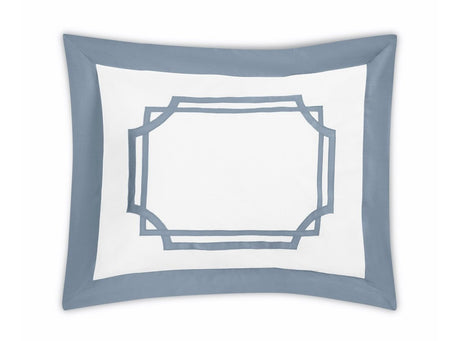 Pillow Sham - Matouk Salon Hazy Blue at Fig Linens