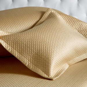Alba Honey by Matouk - Fig Linens and Home - Pillow Shams Detail