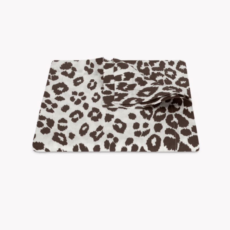 Tablecloths - Iconic Leopard Cinder Table Linens by Matouk Schumacher at Fig Linens and Home