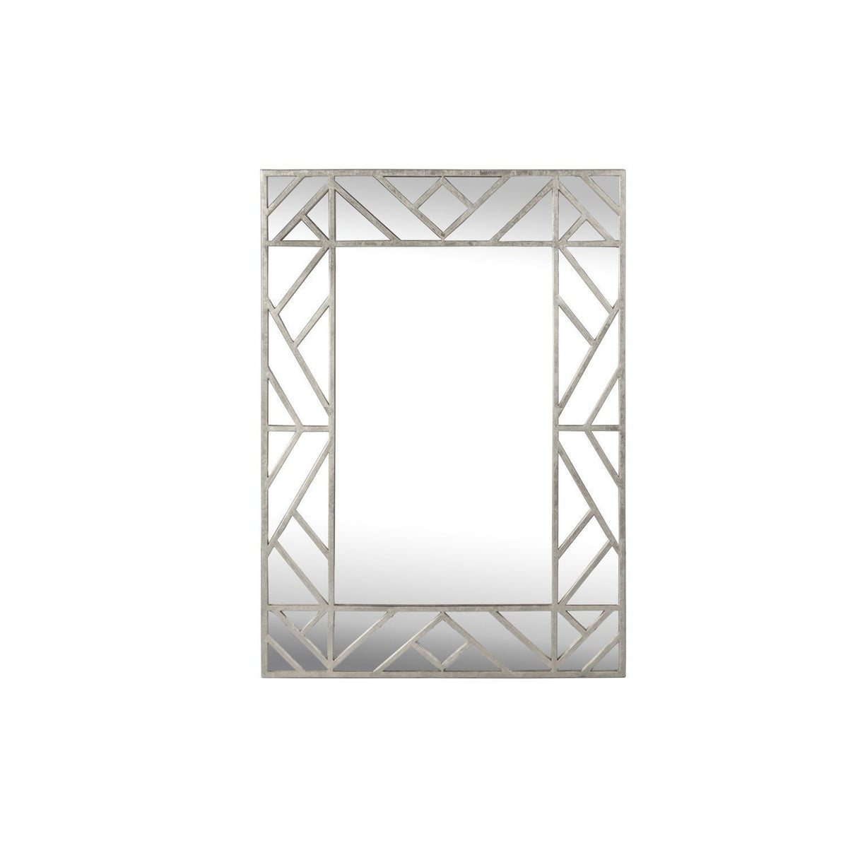 Meghan Mirror in Silver Leaf