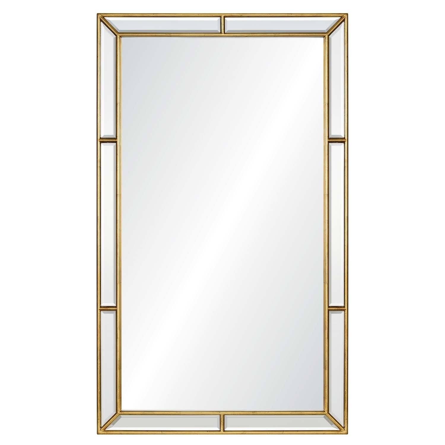 Burnished Gold Leaf Wall Mirror by Mirror Home | Fig Linens 