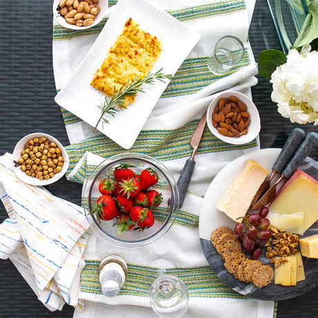 Lifestyle - Maya Green Table Runner by Mode Living | Fig Linens