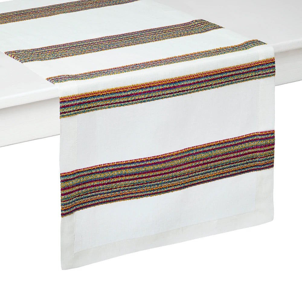 Maya Red Table Runner by Mode Living | Fig Linens