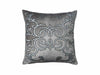Mozart Square Platinum Pillow by Lili Alessandra | Fig Linens