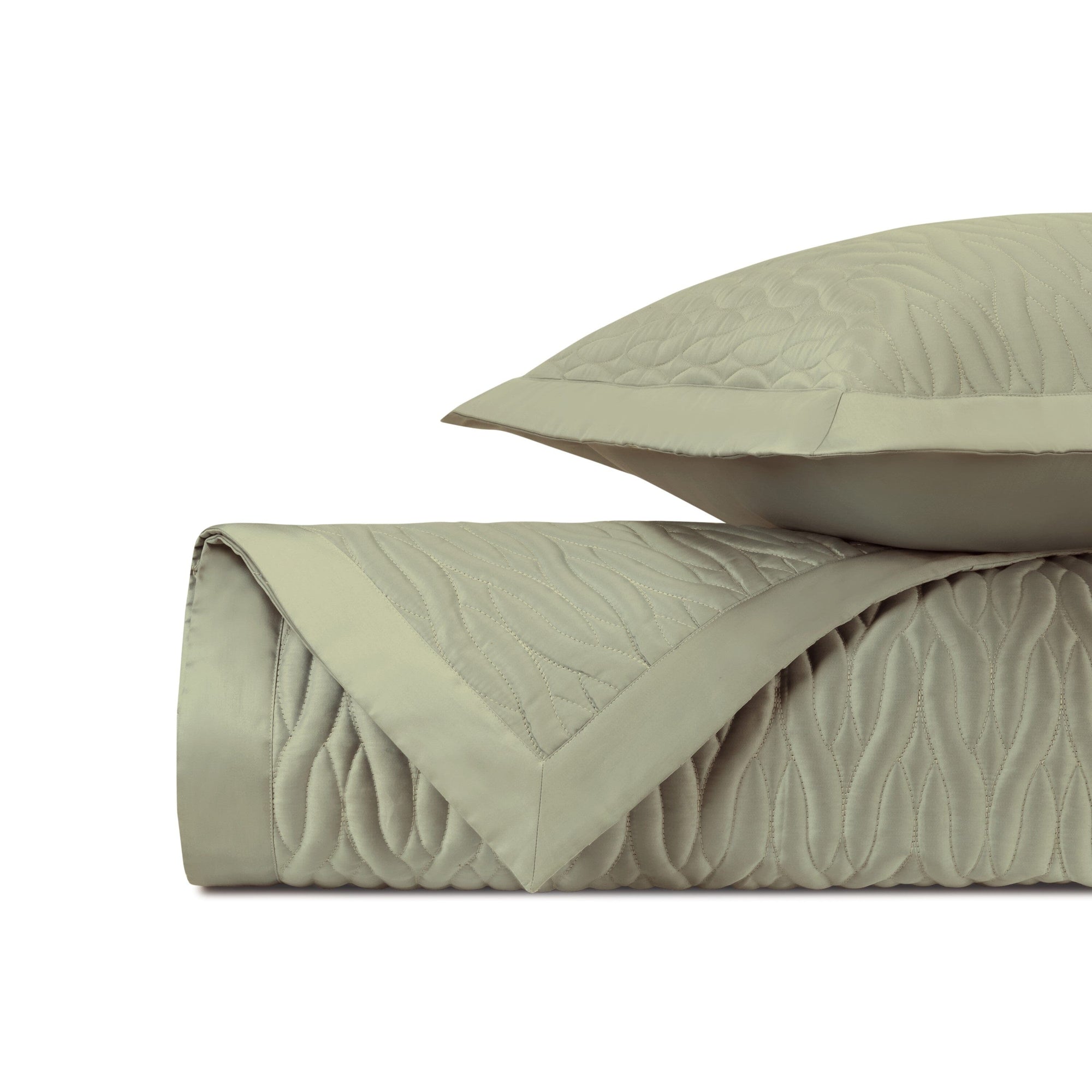 NAPA Quilted Coverlet in Crystal Green by Home Treasures at Fig Linens and Home