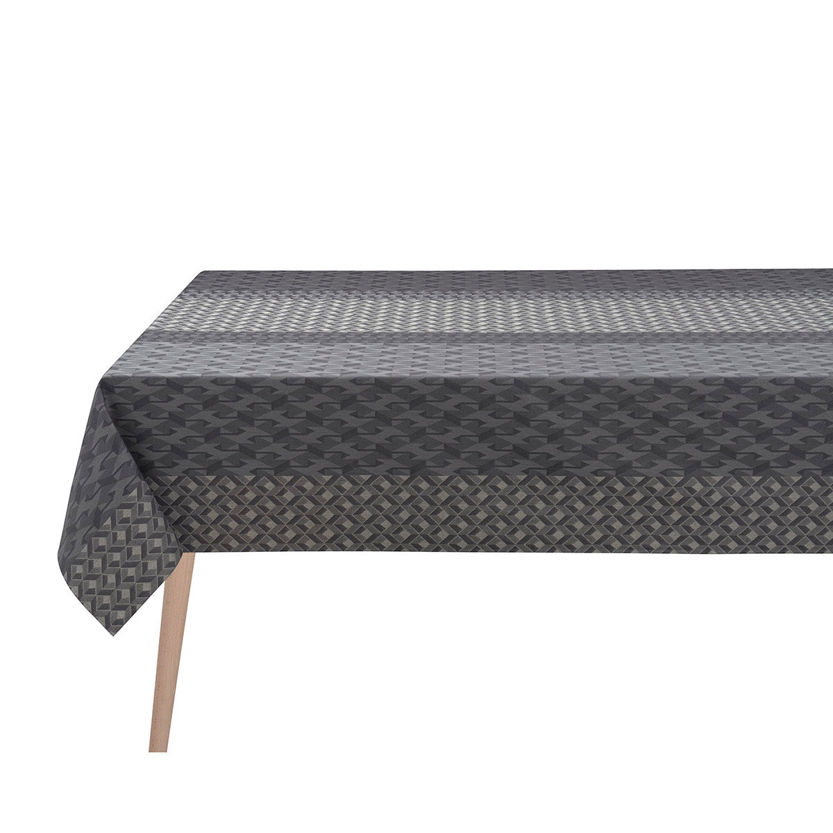 Tablecloth - Caractere Coated Grey Table Linens & Tablecloths | Le Jacquard Français