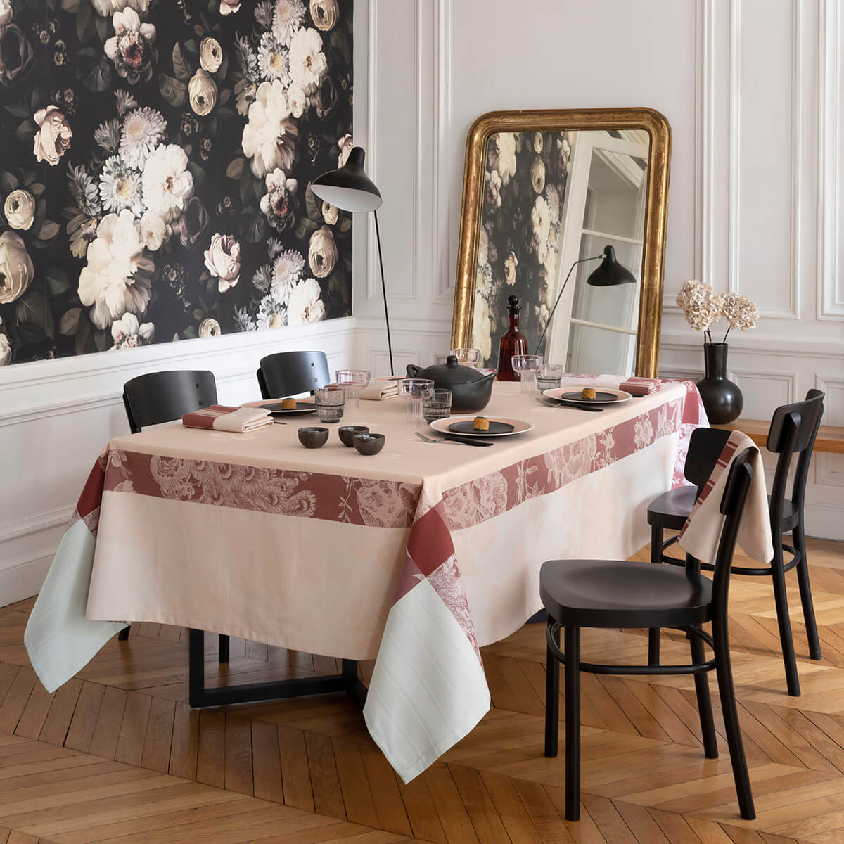 Le Jacquard Francais a La Française Pink Table Linens & Tablecloths - Fig Linens and Home