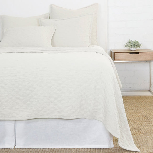 Ojai Greige Coverlet & Shams by Pom Pom at Home | Fig Linens