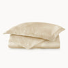 Peacock Alley Lucia Champagne Coverlet shown with Pillow Shams - Fig Linens and Home