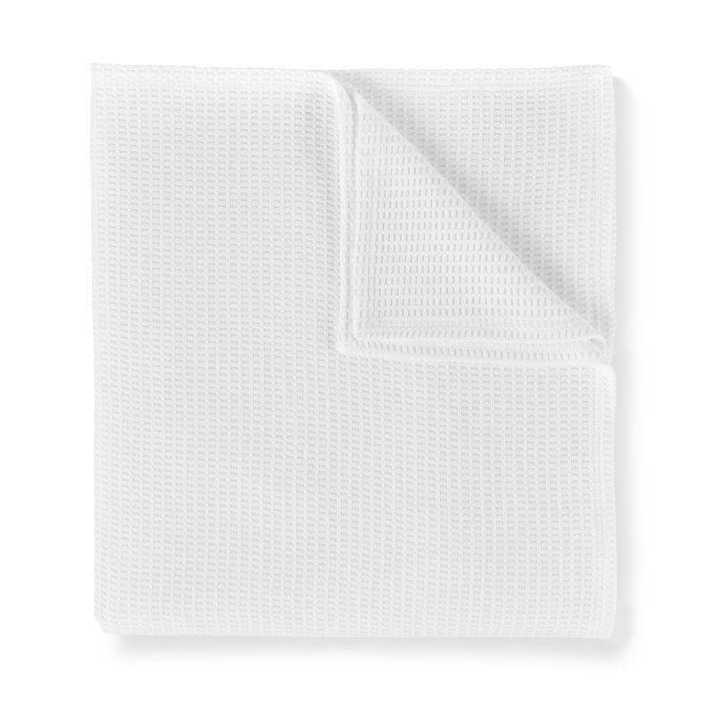 Riviera Blanket by Peacock Alley - White Waffle Blanket